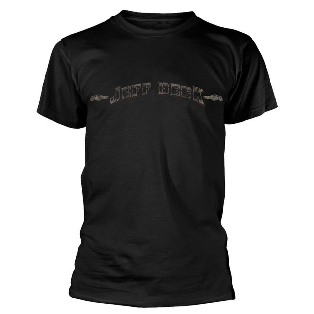 Jeff Beck Jeff Beck Men's Vintage Logo T-Shirt in Black
