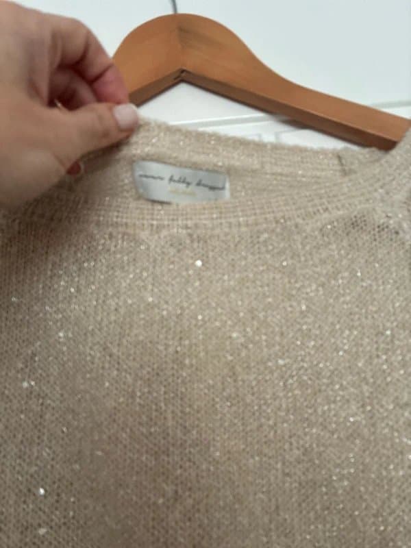 Never Fully Dressed Never fully dressed light knit top size S