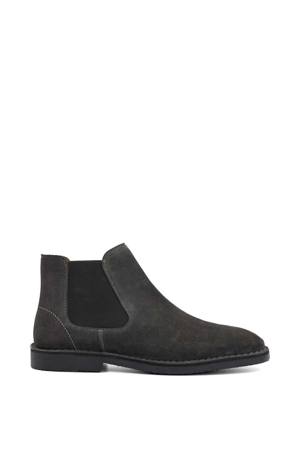 Dune London Dune London Men's 'Cashy' Suede Chelsea Boots in Grey