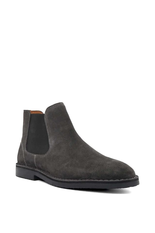 Dune London Dune London Men's 'Cashy' Suede Chelsea Boots in Grey - 2