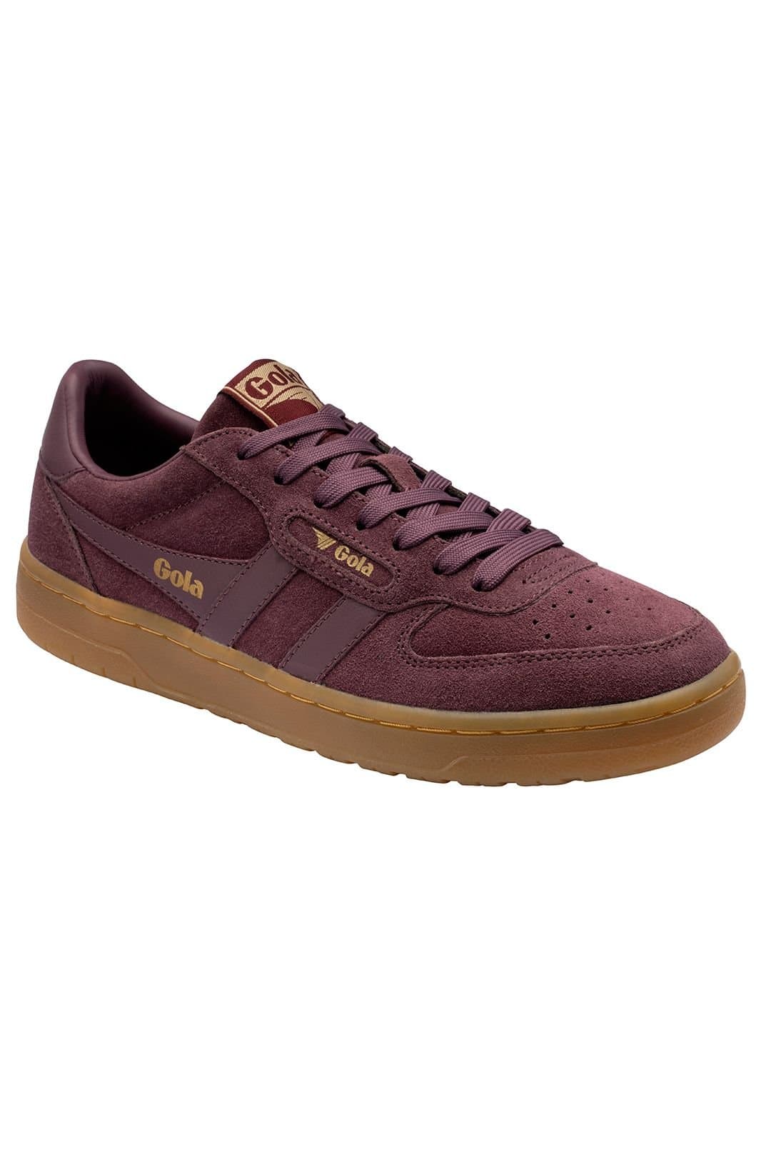 Gola Classics Gola Classics Women's 'Hawk Suede 86' Lace-Up Trainers in Wine
