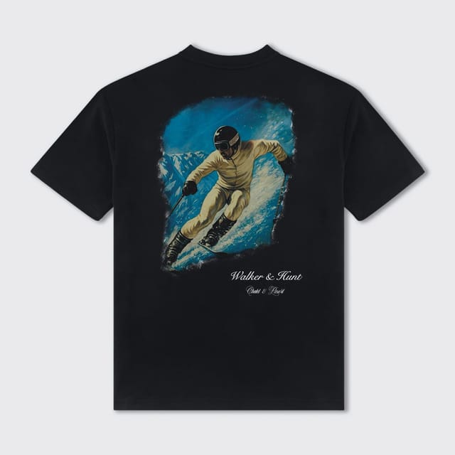 Walker & Hunt Walker & Hunt Men's Skier Tee in Black - 2