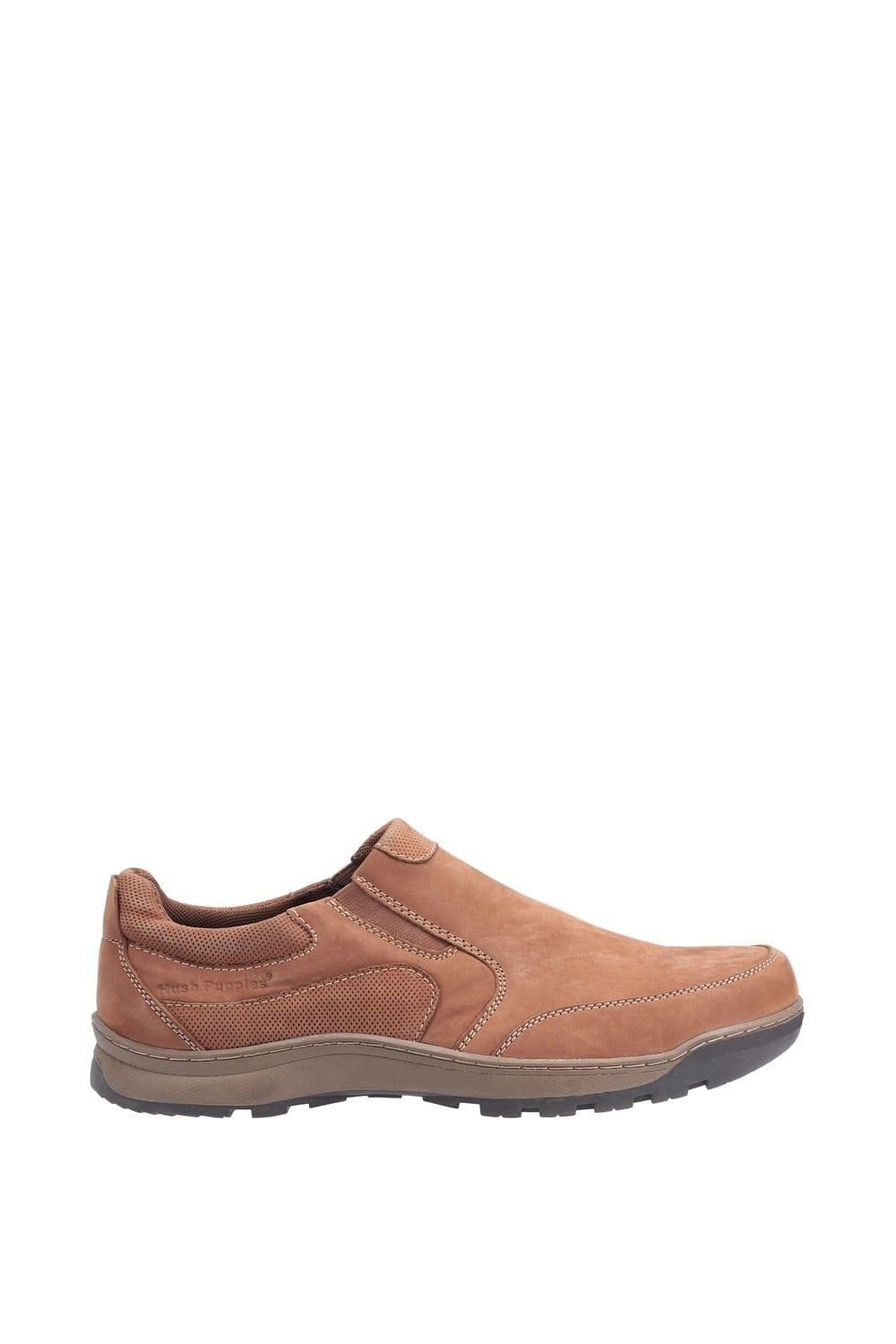 Hush Puppies Hush Puppies Men's 'Jasper' Leather Slip On Shoes in Tan - 4