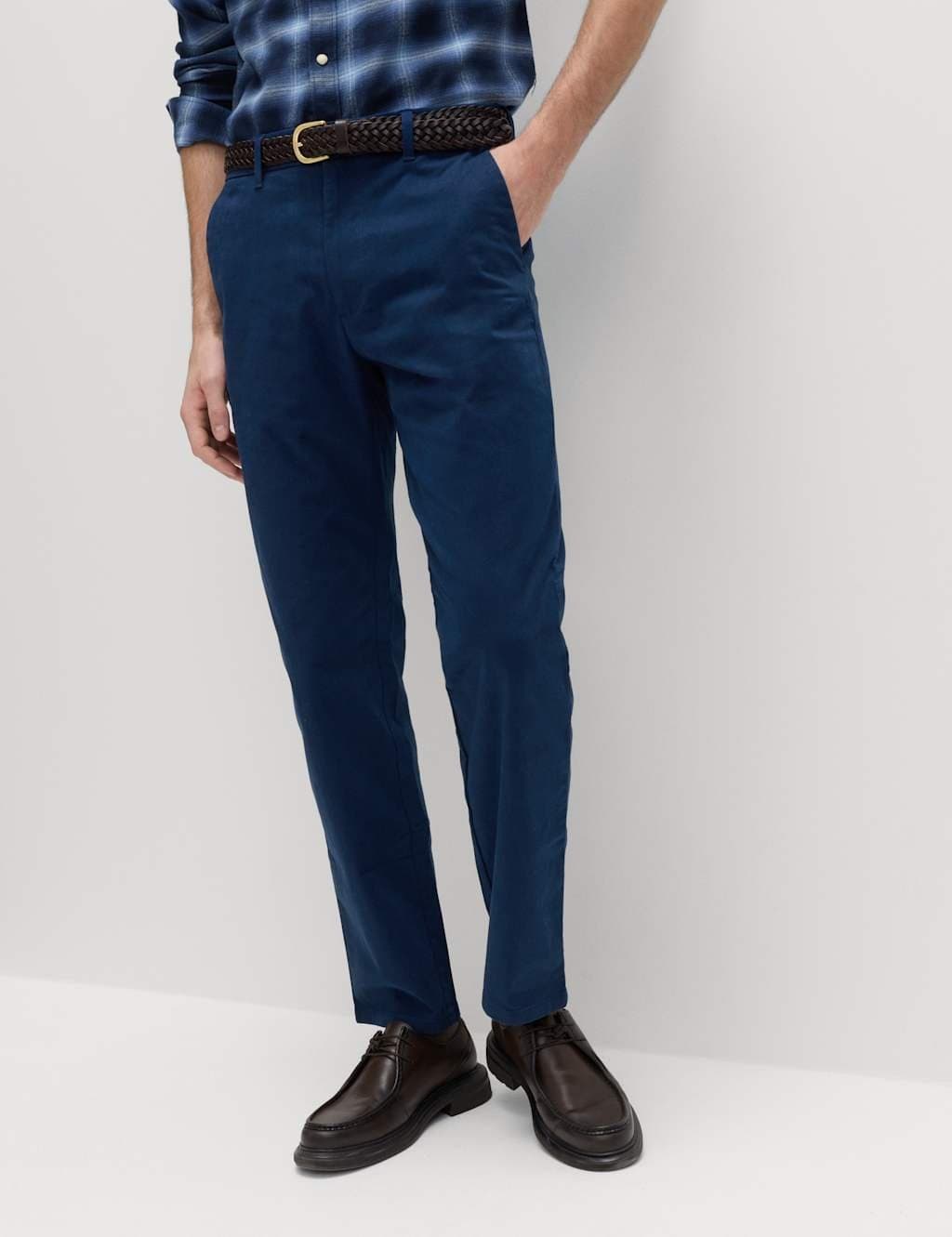 Marks & Spencer M&S Dark Marine Stretch Chinos