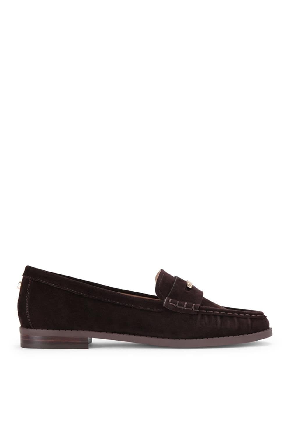 Carvela Carvela Women's 'Avanti Loafer' Suede Flats in Dark Brown