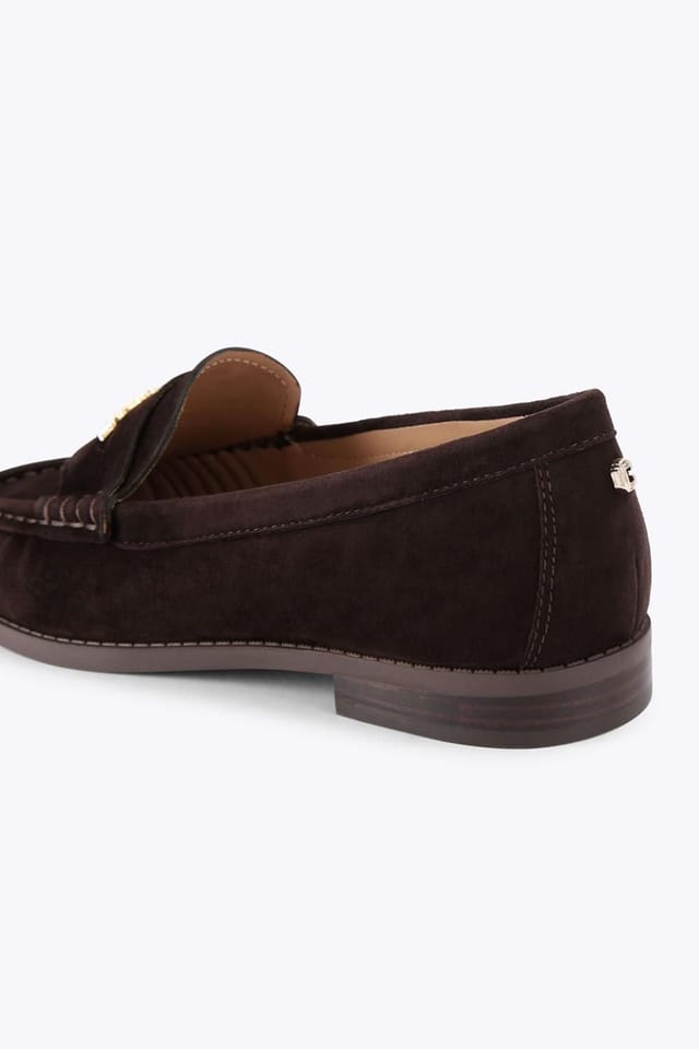 Carvela Carvela Women's 'Avanti Loafer' Suede Flats in Dark Brown - 3