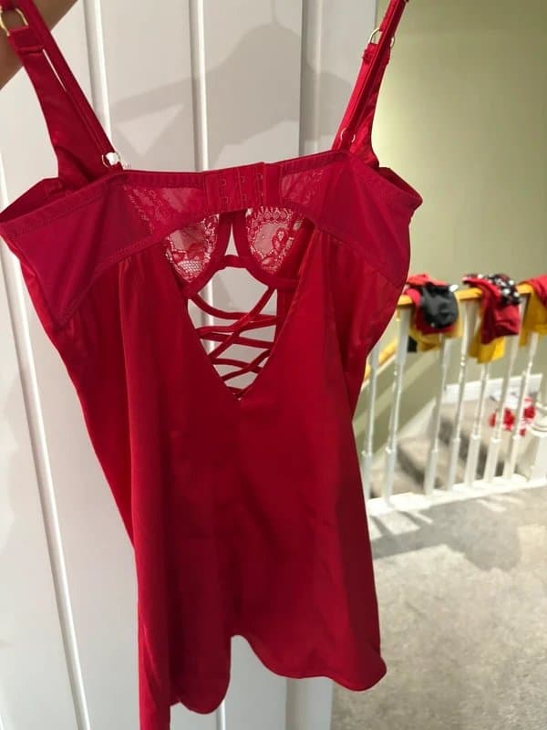 ASOS ASOS silk red mini dress