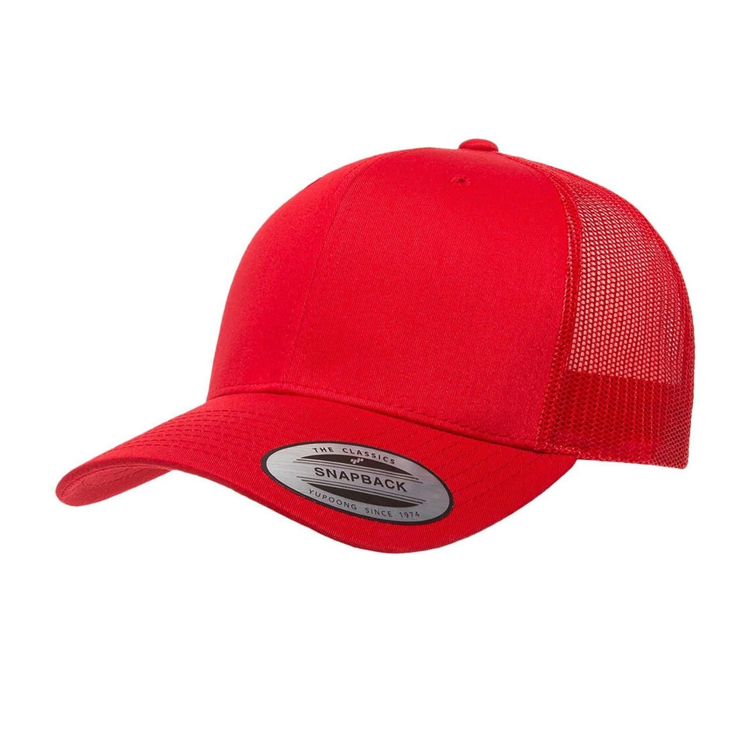 Classic Classic Men's Retro Trucker Cap in Red