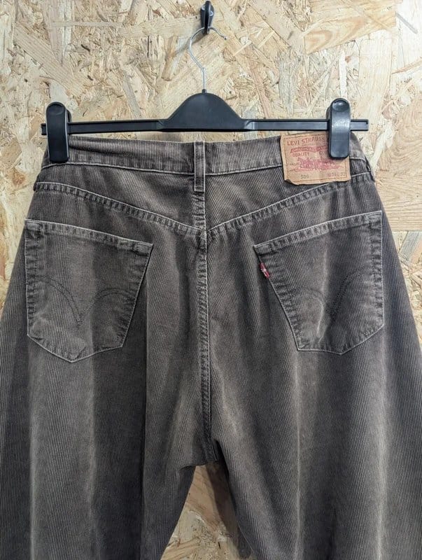 Levi's Brown Corduroy Pants Men's W34 L32 Button Fly Trousers