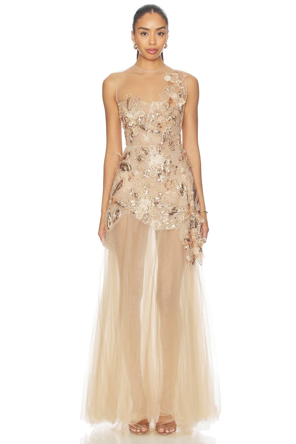 revolve Layla Sequin Floral Maxi Dress