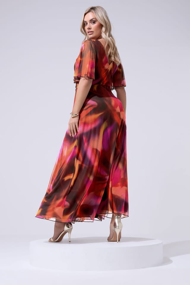 Yours Yours Women's Abstract Wrap Dress - 3