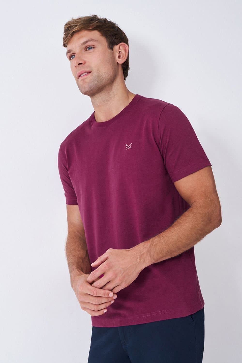 Crew Clothing Crew Clothing Men's Classic Crew T-Shirt in Purple