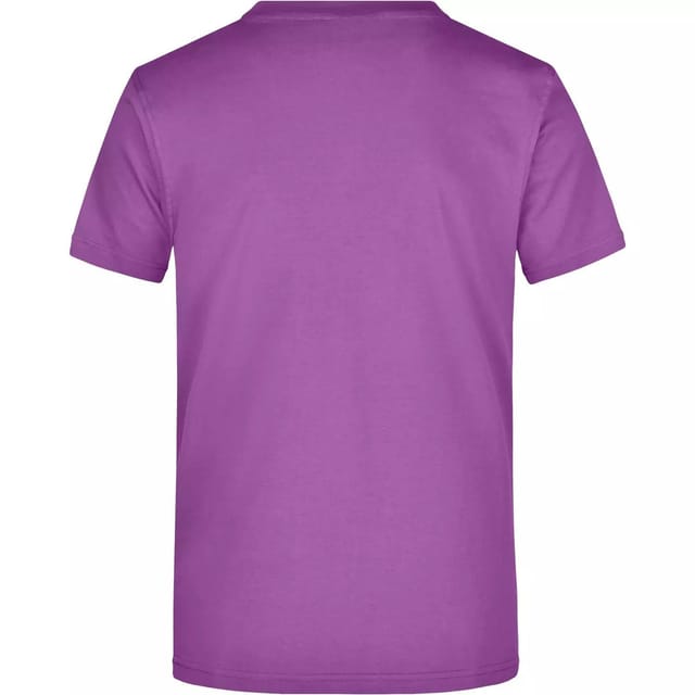 James and Nicholson James and Nicholson Men's Heavyweight Crew Neck T-Shirt in Purple - 2