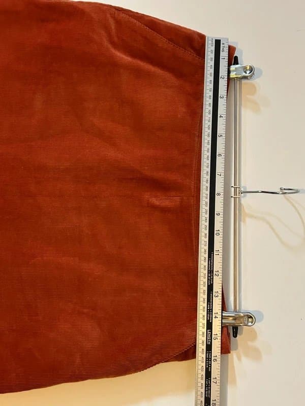 Jaeger Jaeger rust orange cord skirt 12