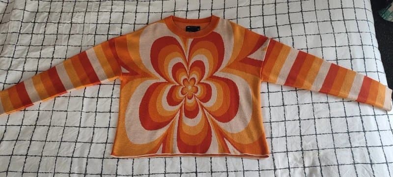 ASOS ASOS orange jumper size 8 retro