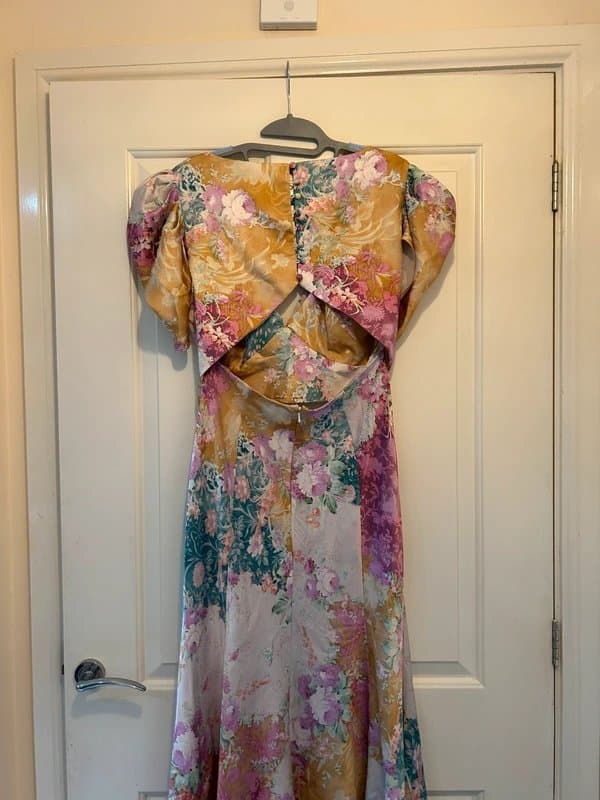 ASOS ASOS floral satin midi tea dress
