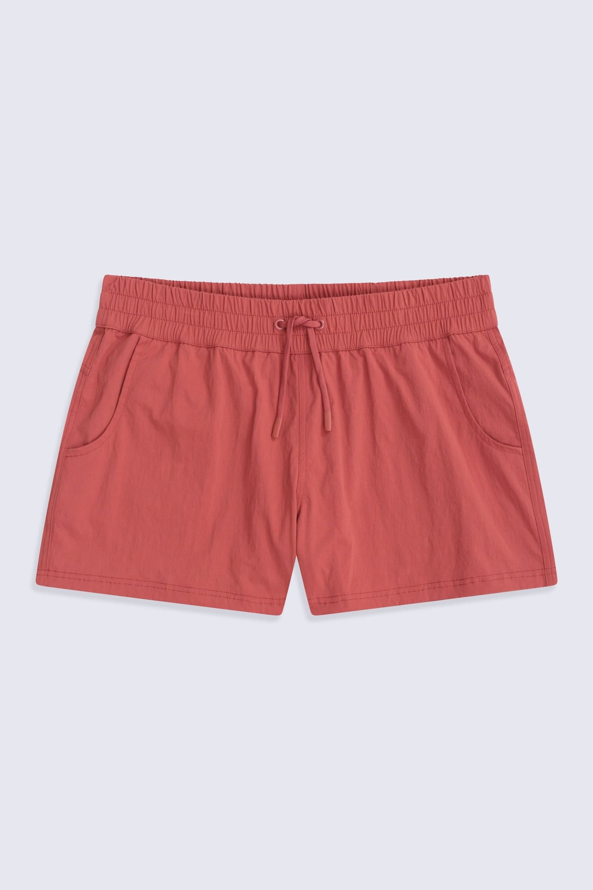 Animal Animal Women's Lightweight Packable Quick Dry Stretch Swim Shorts Beach Boardshorts in Terracotta