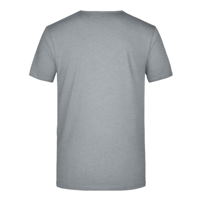 James and Nicholson James and Nicholson Men's V Neck Slim T-Shirt in Grey - 2