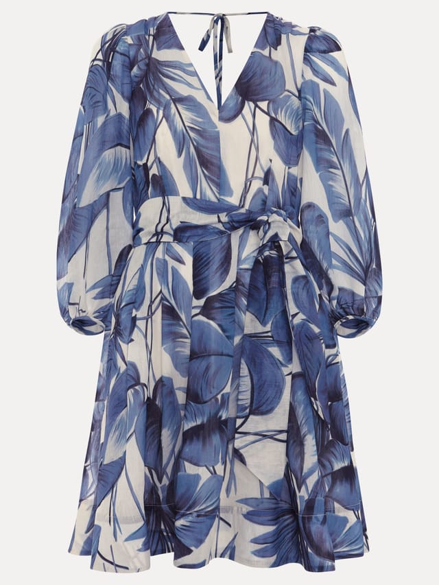Phase Eight Phase Eight Women's Kaya Printed Short Dress in Blue - 2