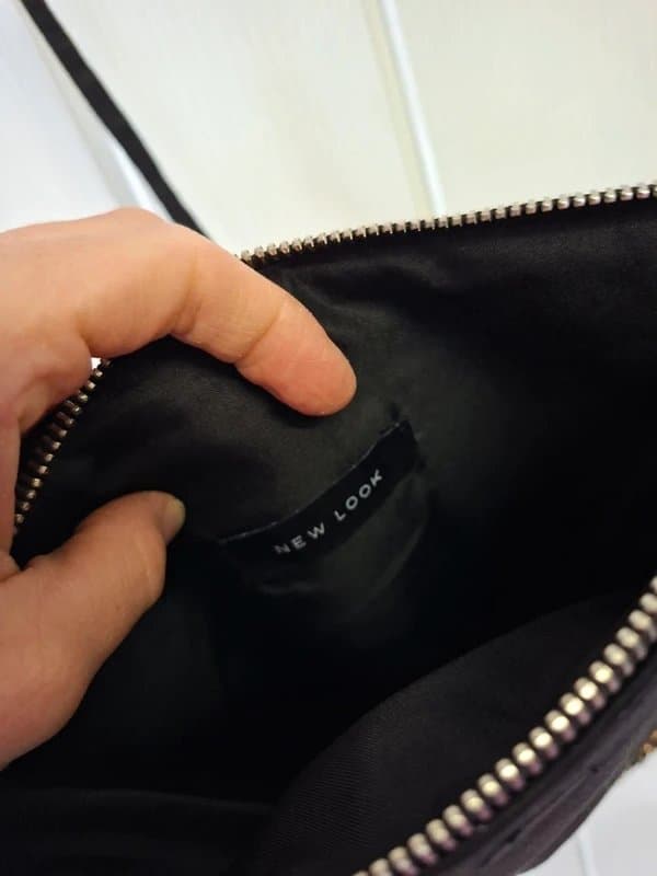 New Look Black sequin purse bag new look