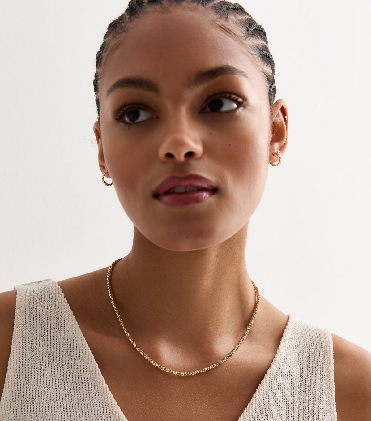 New Look 18ct Gold Plated Slim Ball Chain Necklace New Look - 2