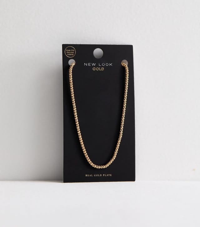 New Look 18ct Gold Plated Slim Ball Chain Necklace New Look - 3