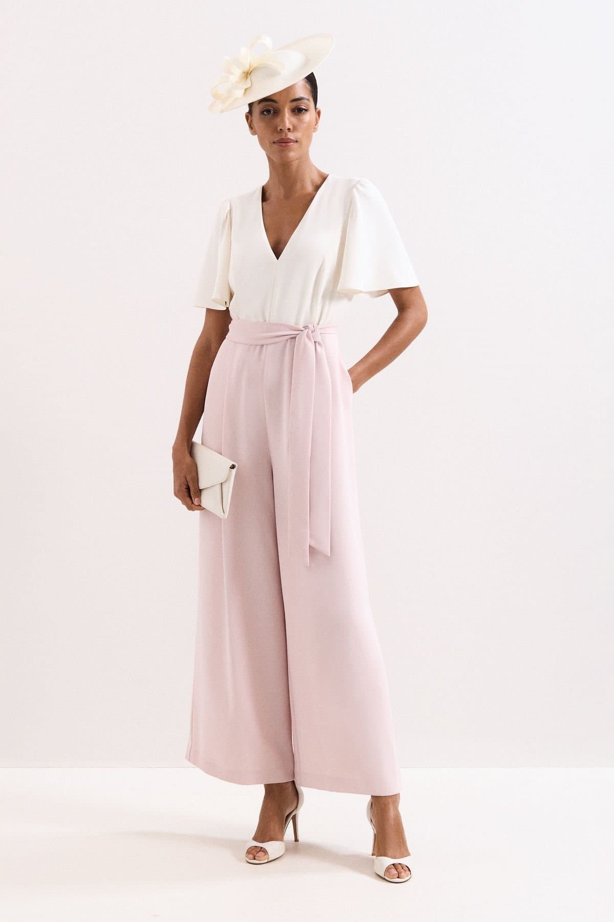 Phase Eight Phase Eight Women's Kallie V-Neck Wide Leg Jumpsuit