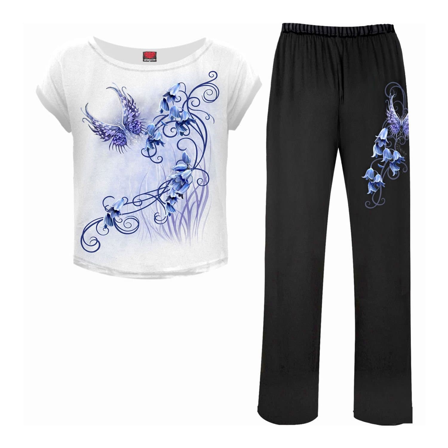 Spiral Direct Spiral Direct Women's Bluebell Pyjama Set in Black