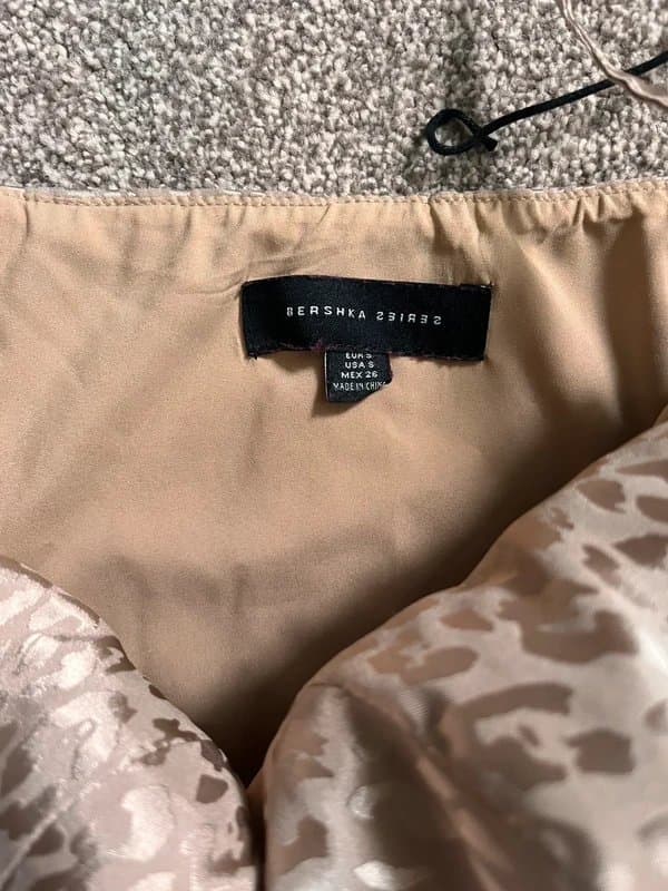 Bershka Bershka Gold Leopard Corset Top