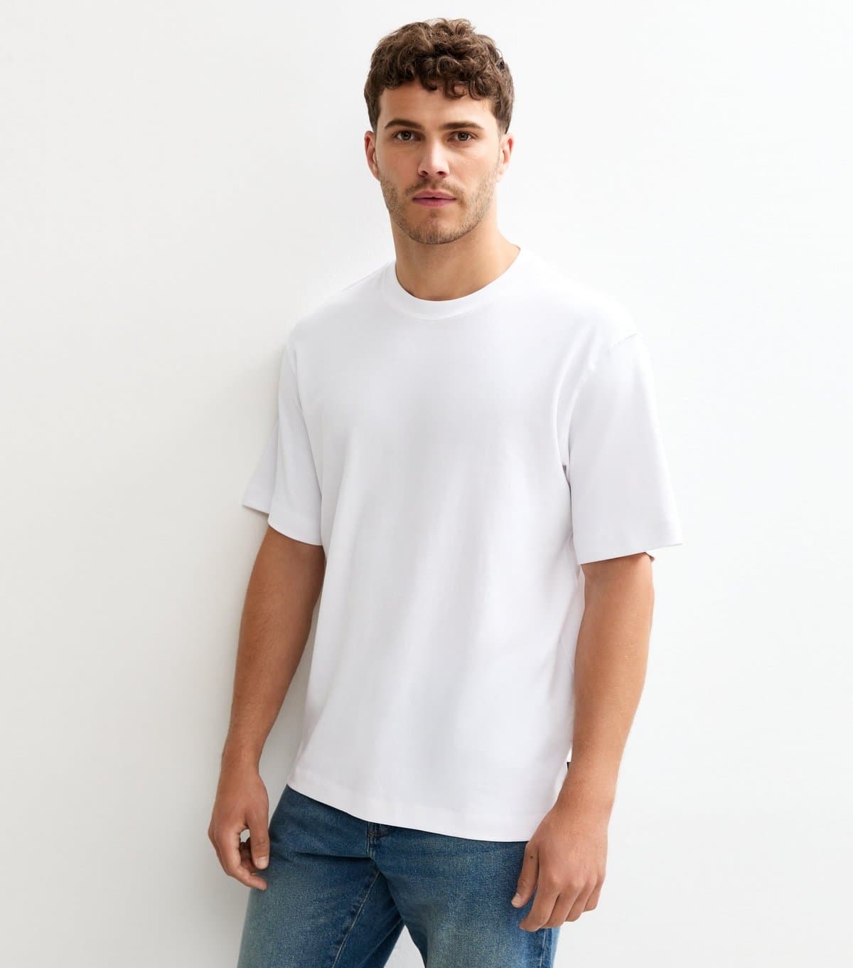 jack & jones Men's White Crew Neck T-Shirt Jack & Jones New Look