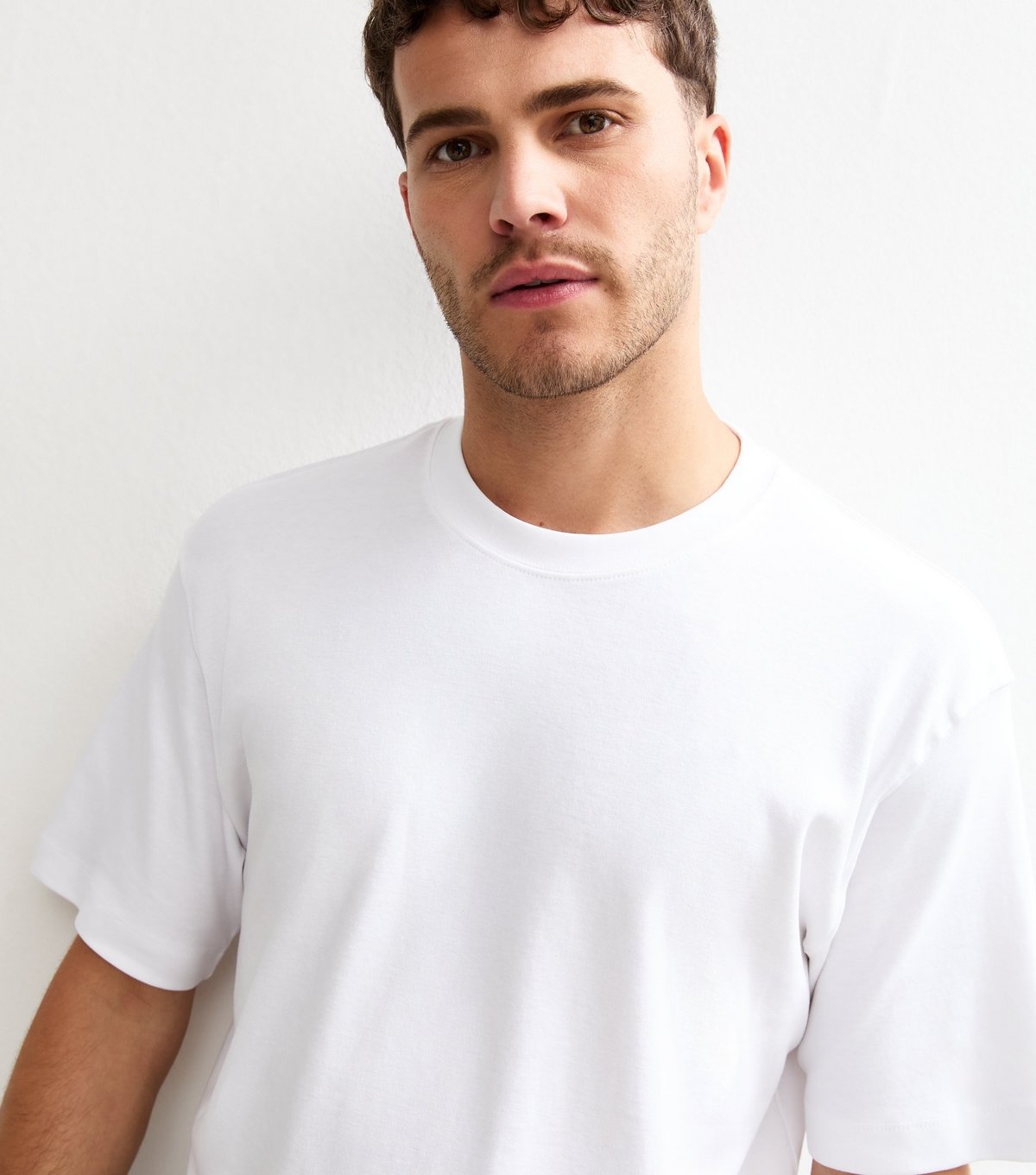 jack & jones Men's White Crew Neck T-Shirt Jack & Jones New Look - 2