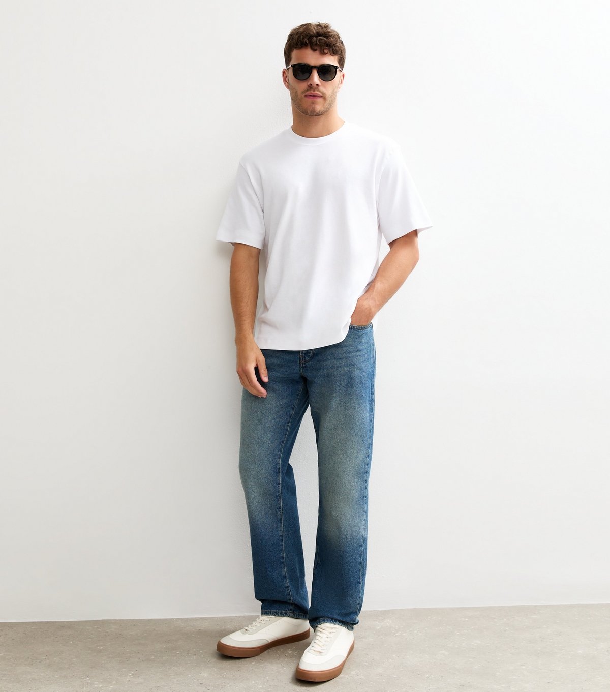 jack & jones Men's White Crew Neck T-Shirt Jack & Jones New Look - 3