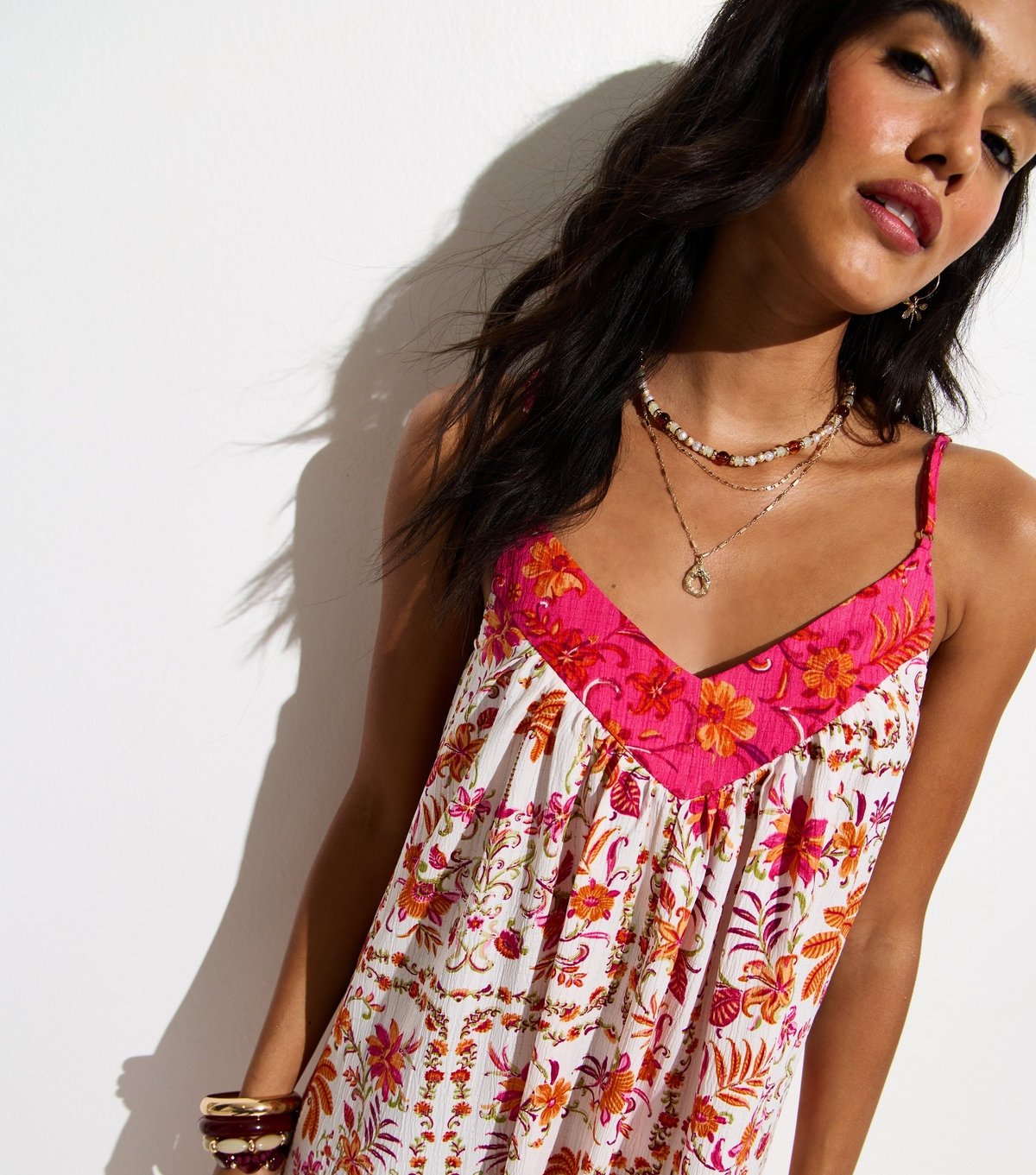 New Look Women's White Floral Print Maxi Beach Dress New Look - 2