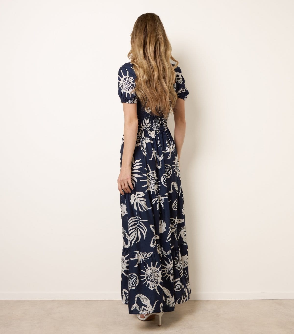 Blue Vanilla Women's Navy Mermaid Print Maxi Dress Blue Vanilla New Look - 4
