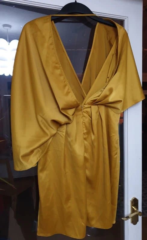 ASOS Asos asymmetric satin kimono mini dress size 12