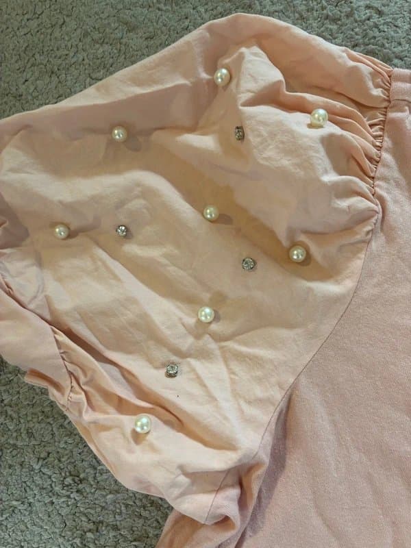 New Look New look top with embellished sleeves