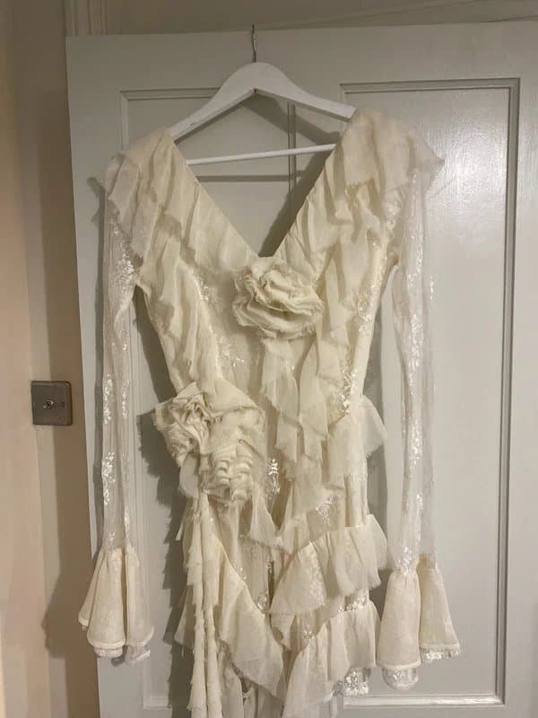 ASOS Asos Luxe cream dress
