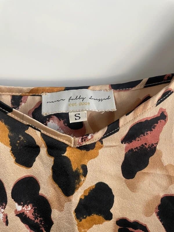 Never Fully Dressed Never Fully Dressed leopard cami and maxi wrap skirt co-ord set size S