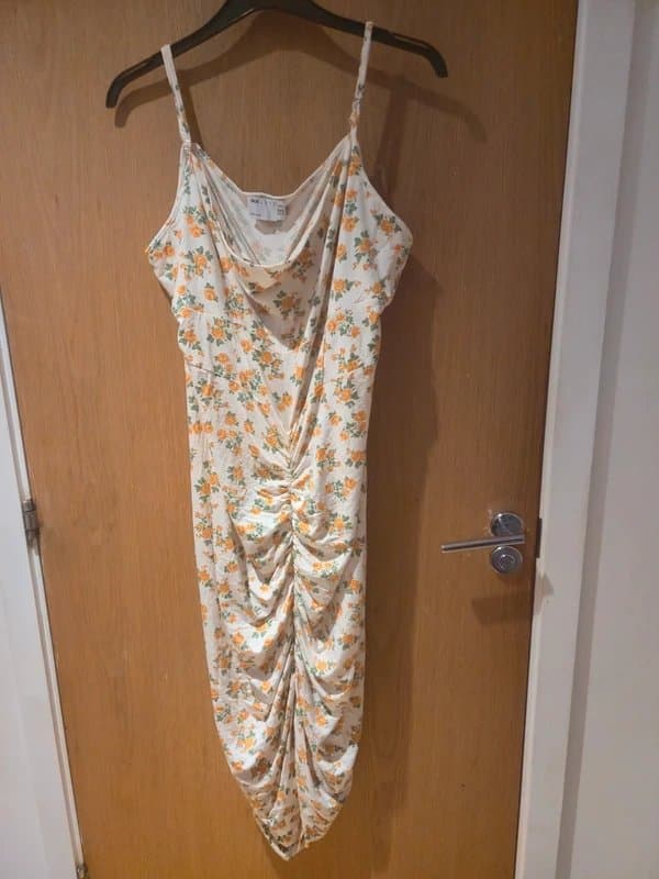 ASOS ASOS luxe Floral print Ruched dress