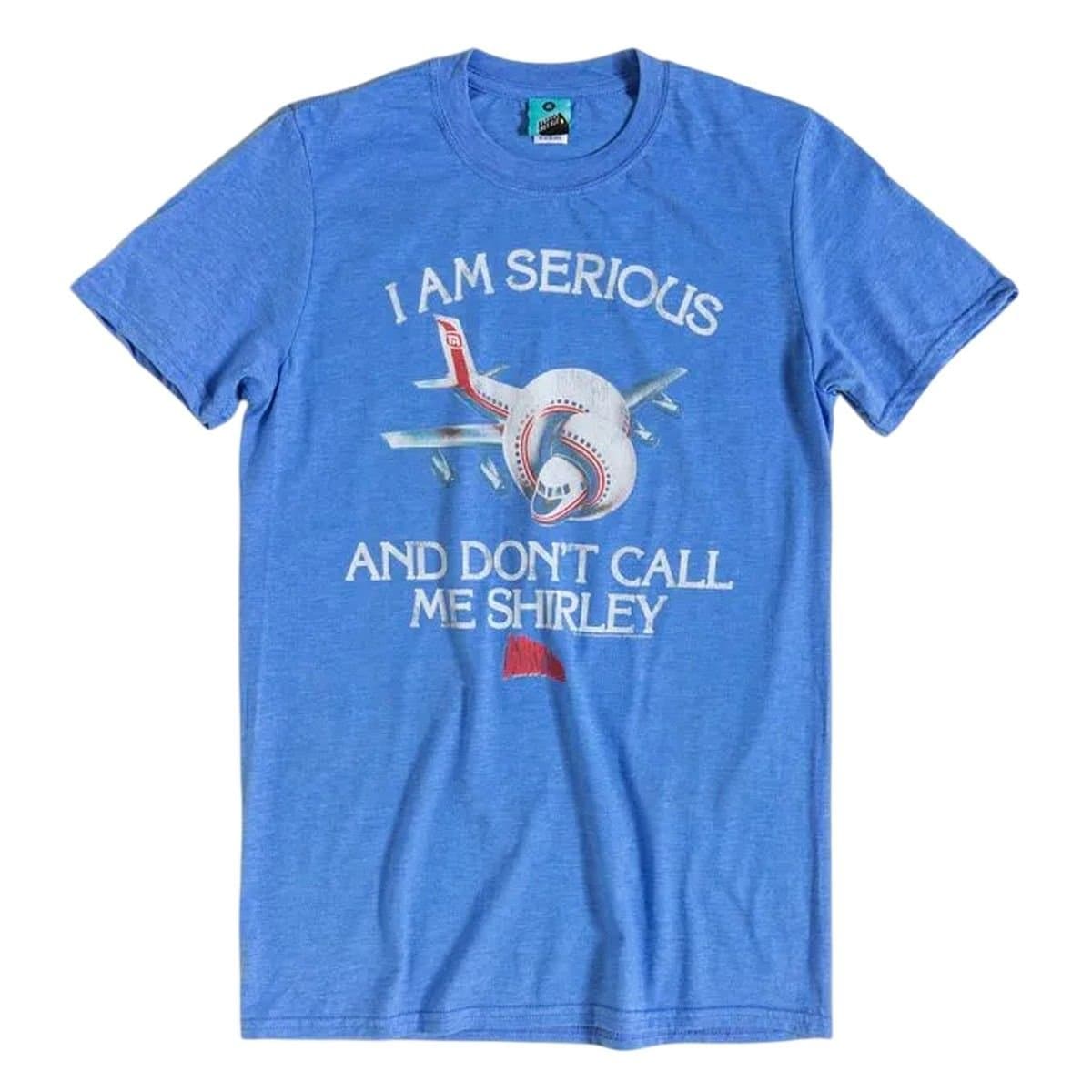 Airplane Airplane Men's Slogan T-Shirt in Blue