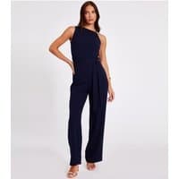 Quiz Women's Navy Scuba Sleeveless Jumpsuit Quiz New Look