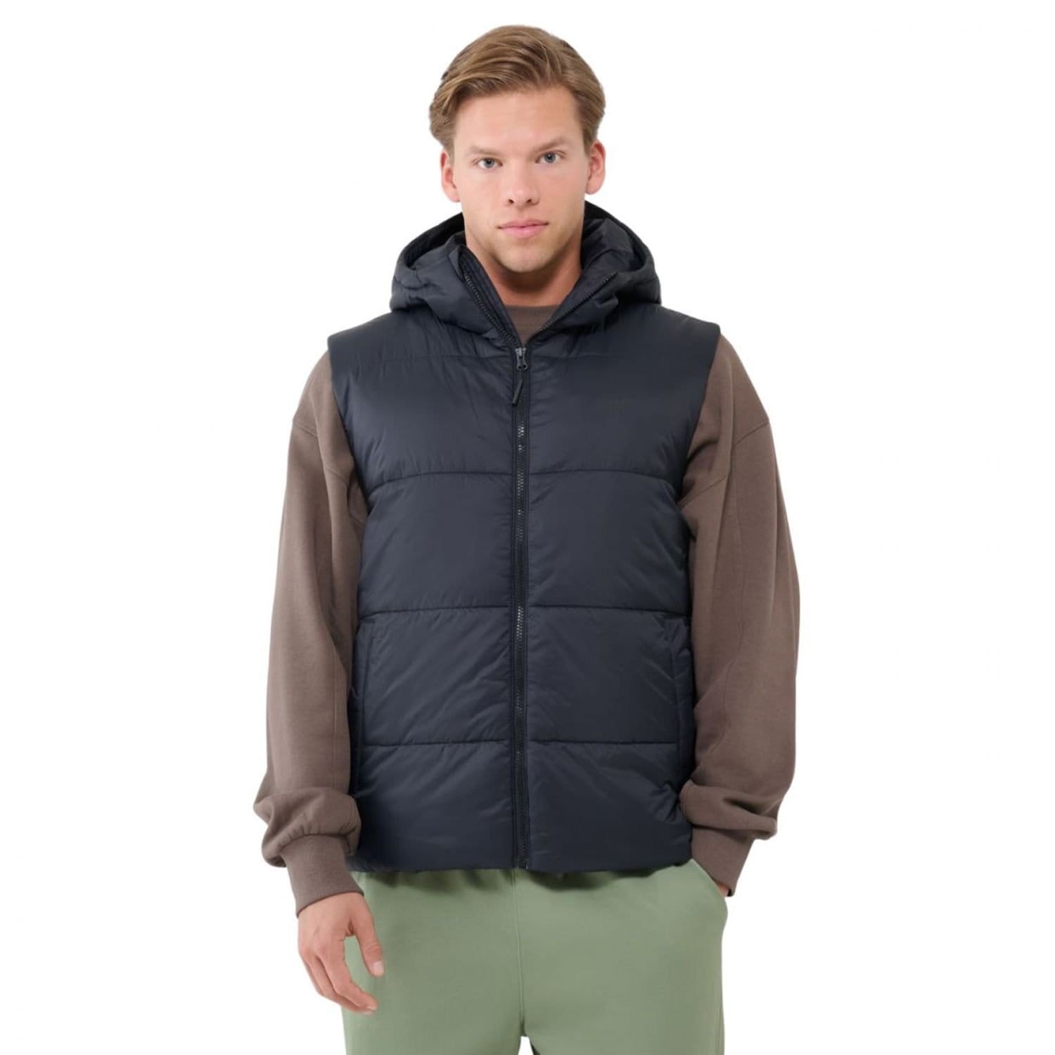 4F 4F Men's M193 Gilet in Black - 4