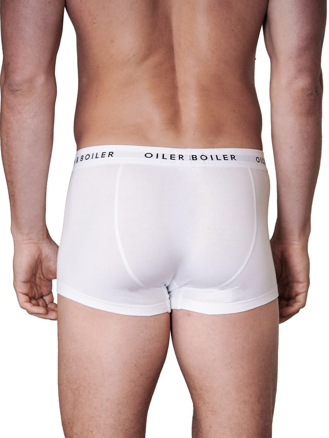 Oiler & Boiler Oiler & Boiler Men's Classic Boxer Brief in White - 2
