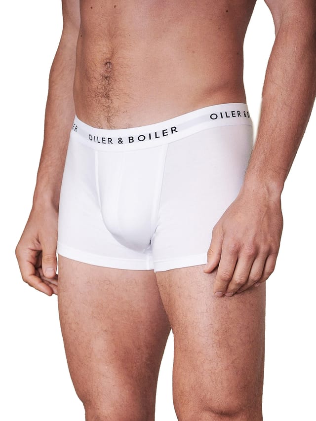 Oiler & Boiler Oiler & Boiler Men's Classic Boxer Brief in White - 3