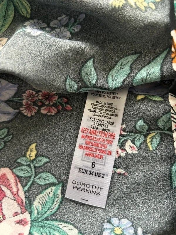 Topshop Topshop Ladies Blouse Floral Peplum Top Size 6 New without Tag RRP £25