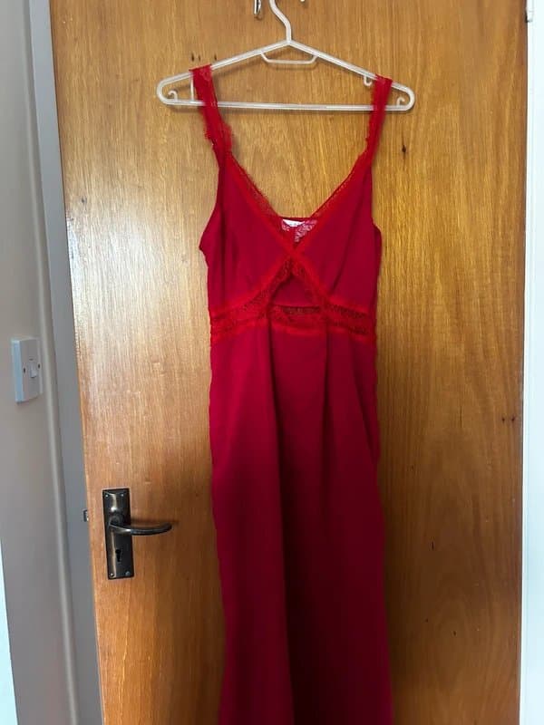 Never Fully Dressed Never Fully Dressed Petite Red Midi Dress