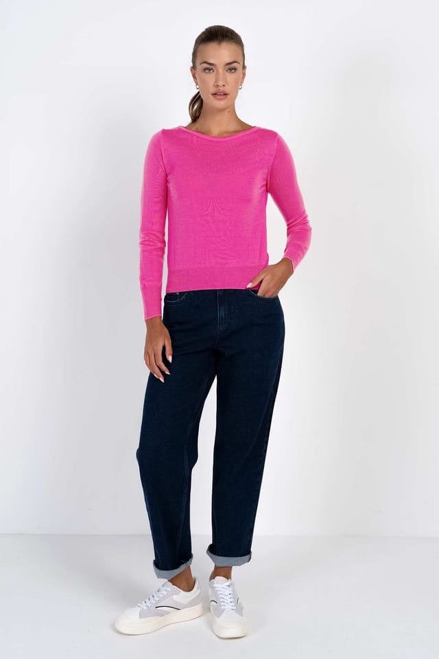 Kettlewell Kettlewell Women's Grace Sweater in Bright Pink - 3