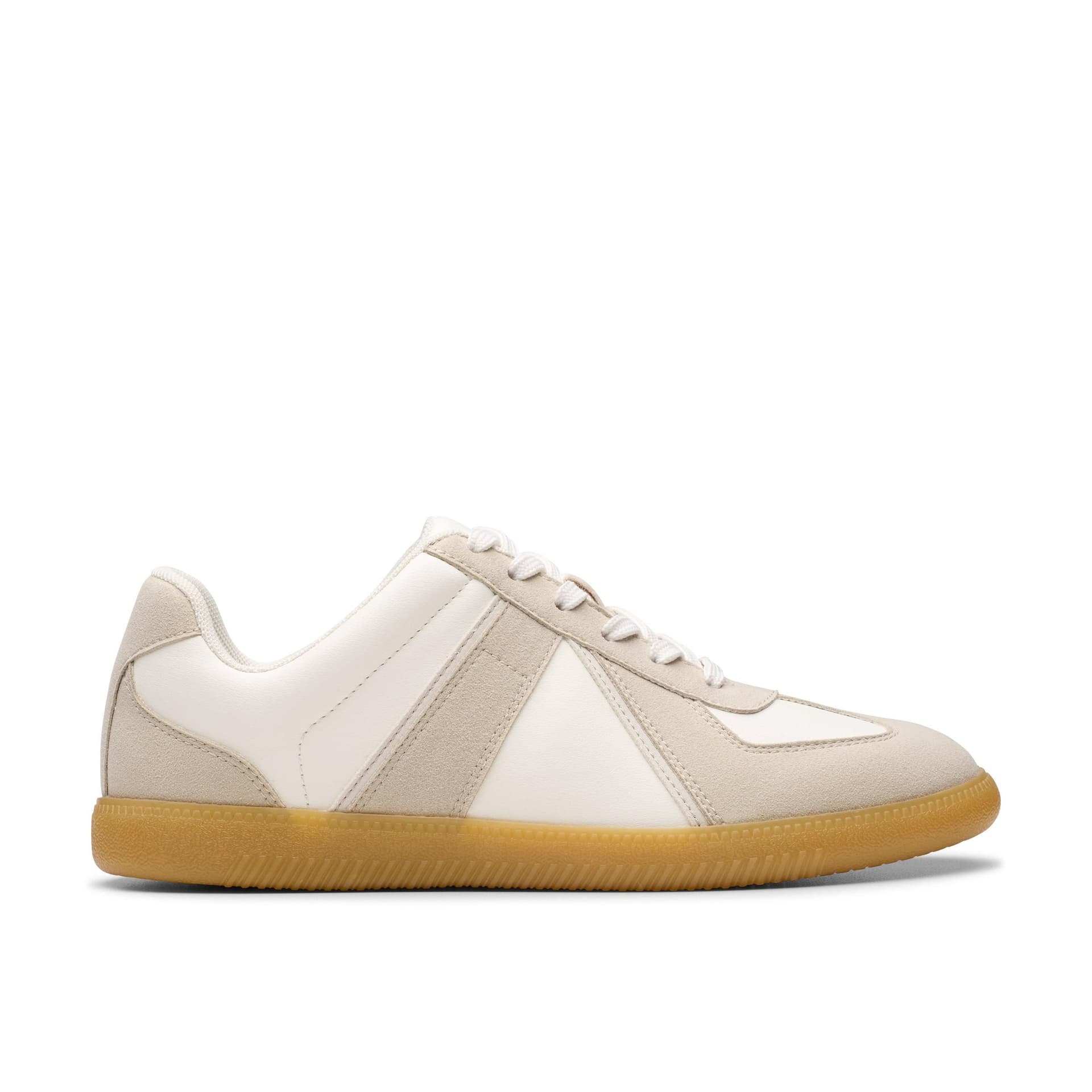 Clarks Clarks Women's Nykole Step Light Taupe Combination Trainers in Beige