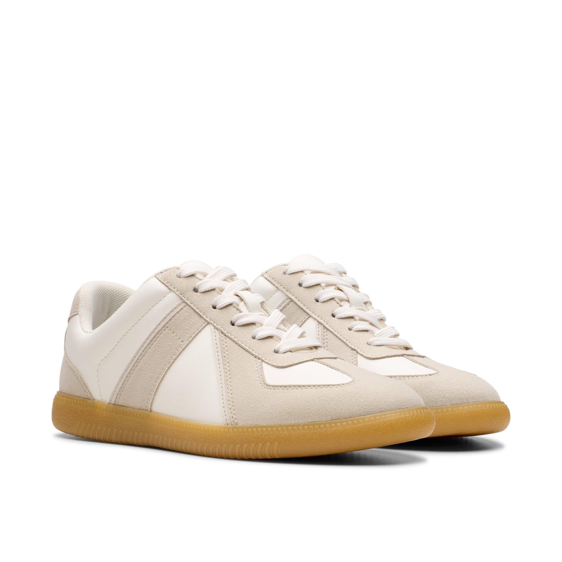 Clarks Clarks Women's Nykole Step Light Taupe Combination Trainers in Beige - 4