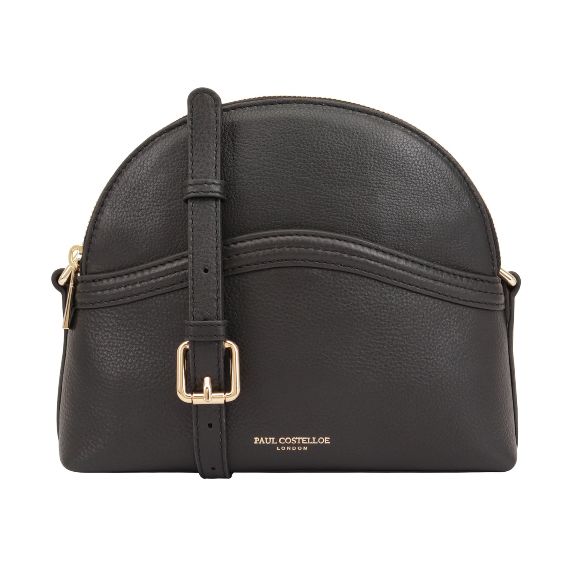 Paul Costelloe Paul Costelloe Women's Lanin Leather Cross Body Bag in Charcoal